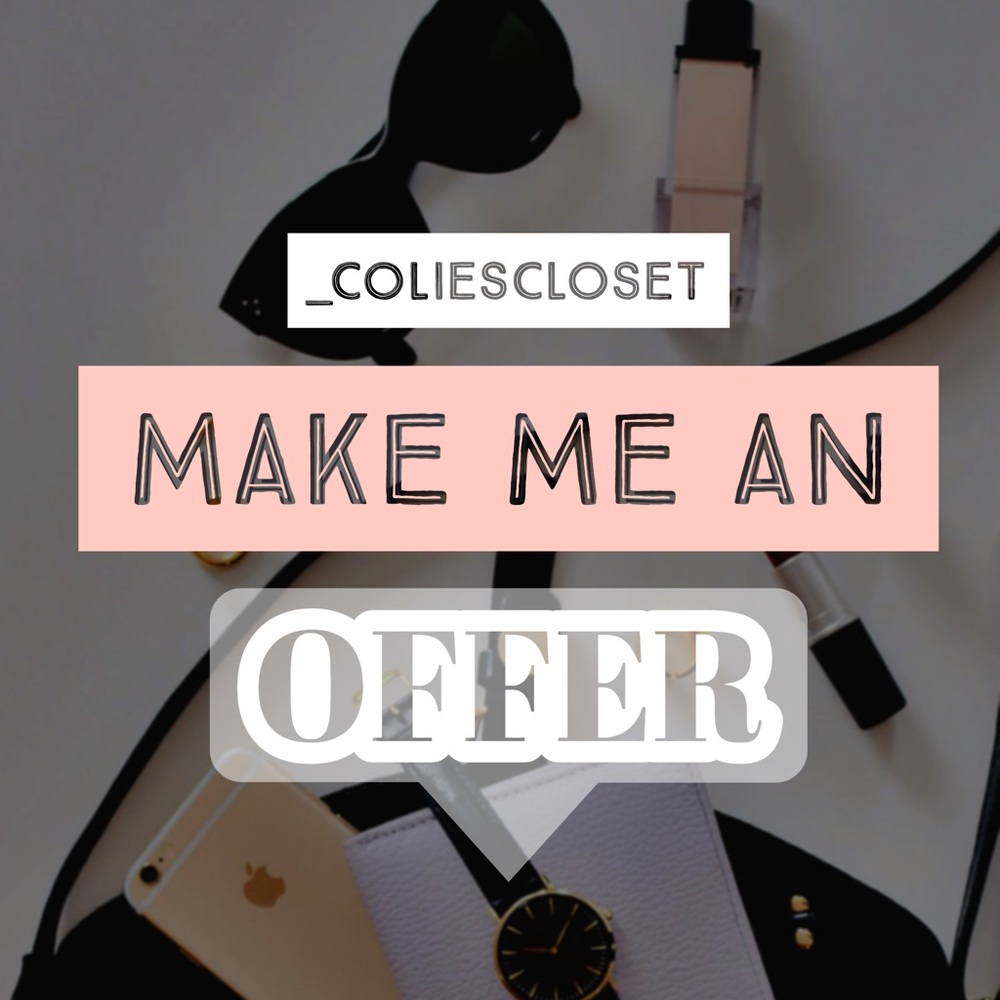 😊 Come check out my closet! Make me an offer!